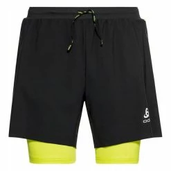 Vente flash 👏 Odlo 2-in-1 Shorts Axalp Trail - Short trail homme ❤️