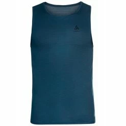 Offres 😀 Odlo Active F-Dry Light Eco - Débardeur homme ✔️ -Odlo shop odlo active f dry light eco debardeur homme blue wing teal