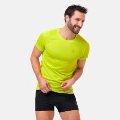 Offres 😀 Odlo Active F-Dry Light Eco - T-shirt homme ✨ -Odlo shop odlo active f dry light eco t shirt homme evening primrose