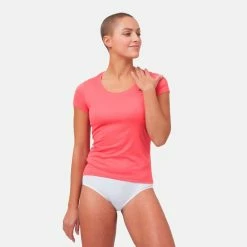 Promo ⌛ Odlo Active F-Dry Light - T-shirt femme 😉 -Odlo shop odlo active f dry light t shirt femme paradise pink