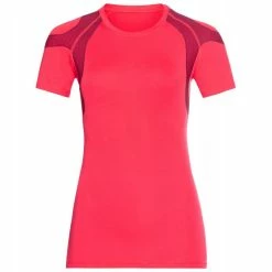 Meilleure affaire ⭐ Odlo Active Spine 2.0 - T-shirt running femme 🧨 -Odlo shop odlo active spine 20 t shirt running femme paradise pink