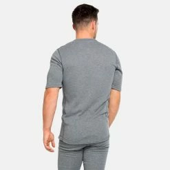 Bon marché 😉 Odlo Active Warm Eco - T-shirt homme ❤️ -Odlo shop odlo active warm eco t shirt homme odlo steel grey melange 3