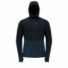 Le moins cher 😀 Odlo Ascent Performance Wool X-Warm - Sweat à capuche homme ⭐ -Odlo shop odlo ascent performance wool x warm sweat a capuche homme dark sapphire blue wing teal