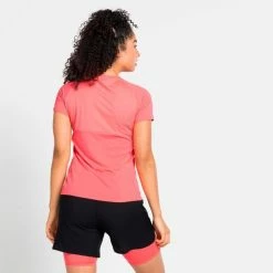 Bon marché 🎁 Odlo Axalp Trail 1/2 Zip - T-shirt manches courtes femme 👏 -Odlo shop odlo axalp trail 1 2 zip t shirt manches courtes femme siesta 2