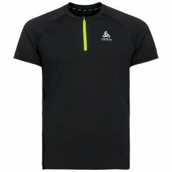 Meilleure affaire 😍 Odlo Axalp Trail - T-shirt running homme 👏 -Odlo shop odlo axalp trail t shirt running homme black evening primpink