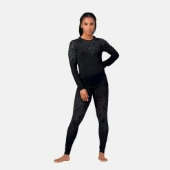 Nouveau ✔️ Odlo Bl Top Crew Neck L/S Kinship Pw 200 - Sous-vêtement technique femme ⭐ -Odlo shop odlo bl top crew neck l s kinship pw 200 sous vetement technique femme black melange 2