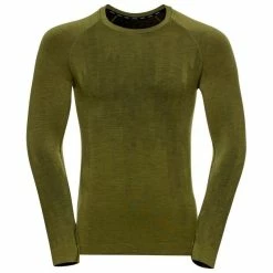 Meilleure vente 🧨 Odlo Bl Top Crew Neck L/S Kinship Pw 200 - Sous-vêtement technique homme ⭐ -Odlo shop odlo bl top crew neck l s kinship pw 200 sous vetement technique homme avocado melange