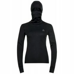 Coupon 🌟 Odlo Bl Top Facemask L/S Active Warm Eco - Sweat à capuche femme 🤩 -Odlo shop odlo bl top facemask l s active warm eco sweat a capuche femme black 2
