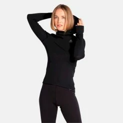 Coupon 🌟 Odlo Bl Top Facemask L/S Active Warm Eco - Sweat à capuche femme 🤩 -Odlo shop odlo bl top facemask l s active warm eco sweat a capuche femme black 3