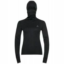 Coupon 🌟 Odlo Bl Top Facemask L/S Active Warm Eco - Sweat à capuche femme 🤩 -Odlo shop odlo bl top facemask l s active warm eco sweat a capuche femme black 5