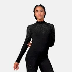 Tout neuf 😀 Odlo Bl Top Turtle Neck L/S Half Zip Kinship - Sous-vêtement technique femme 🛒