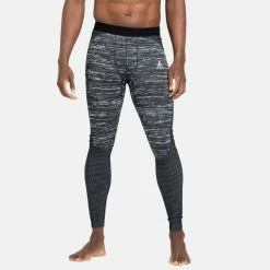 Nouveau 🔔 Odlo Blackcomb Eco - Collant running homme 🎁 -Odlo shop odlo blackcomb eco collant running homme black space dye