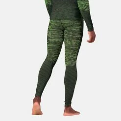 Nouveau 🔔 Odlo Blackcomb Eco - Collant running homme 🎁 -Odlo shop odlo blackcomb eco collant running homme lime green space dye 3
