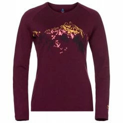 Bon marché 😍 Odlo Concord+ Summit Print - T-shirt femme 🎁