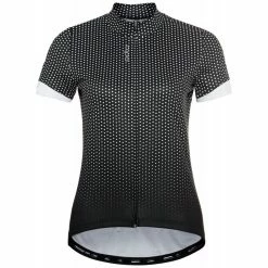 Bon marché 🤩 Odlo Essential - Maillot vélo femme 😍 -Odlo shop odlo essential maillot velo femme black white 3