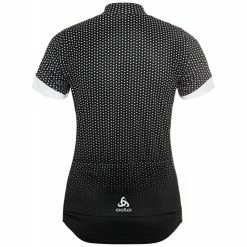 Bon marché 🤩 Odlo Essential - Maillot vélo femme 😍 -Odlo shop odlo essential maillot velo femme black white 4