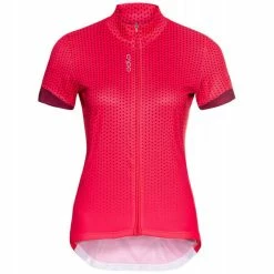 Bon marché 🤩 Odlo Essential - Maillot vélo femme 😍 -Odlo shop odlo essential maillot velo femme paradise pink raspberry fudge