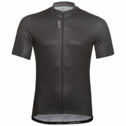 Nouveau 👏 Odlo Essential - Maillot vélo homme ✔️ -Odlo shop odlo essential maillot velo homme odlo graphite grey black 1