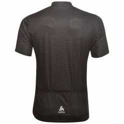 Nouveau 👏 Odlo Essential - Maillot vélo homme ✔️ -Odlo shop odlo essential maillot velo homme odlo graphite grey black 3