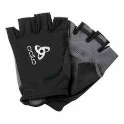 Grosses soldes 😍 Odlo Gloves Fingerless Active Road - Gants vélo homme ⌛ -Odlo shop odlo gloves fingerless active road gants velo homme navy new black 1