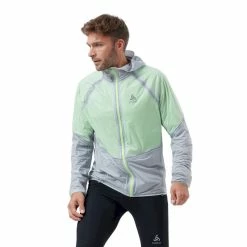 Bon marché ⌛ Odlo Jacket Dual Dry Waterproof Insulated - Veste coupe-vent homme 🔥 -Odlo shop odlo jacket dual dry waterproof insulated veste coupe vent homme silver grey lounge lizard 3