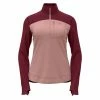 Promo ✔️ Odlo Mid Layer 1/2 Zip Performance Wool - Sweatshirt femme ⭐ -Odlo shop odlo mid layer 1 2 zip performance wool sweatshirt femme raspberry fudge boto dolphin