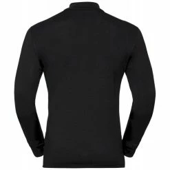 Promo 🤩 Odlo Natural 100 % Merino Warm - Maillot homme ⌛ -Odlo shop odlo natural 100 merino warm maillot homme black black 4