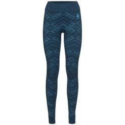 Vente flash 🥰 Odlo Natural + Kinship Warm - Collant femme 😀 -Odlo shop odlo natural kinship warm collant femme blue wing teal melange