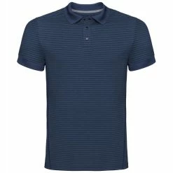 Offres ✨ Odlo Nikko Dry - Polo homme 😍 -Odlo shop odlo nikko dry polo homme diving navy ensign blue stripes