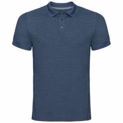 Offres ✨ Odlo Nikko Dry - Polo homme 😍 -Odlo shop odlo nikko dry polo homme ensign blue faded denim stripes