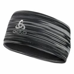 Budget 🎁 Odlo Polyknit Light Eco Print - Bandeau ✨ -Odlo shop odlo polyknit light eco print bandeau black reflective