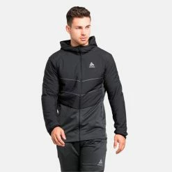 Nouveau ❤️ Odlo Run Easy S-Thermic - Veste imperméable homme 🛒 -Odlo shop odlo run easy s thermic veste impermeable homme black 4