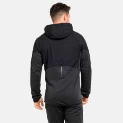 Nouveau ❤️ Odlo Run Easy S-Thermic - Veste imperméable homme 🛒 -Odlo shop odlo run easy s thermic veste impermeable homme black 5