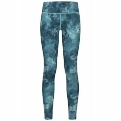 Meilleure vente 👏 Odlo Tights Zeroweight Print Reflective - Collant running femme ⌛