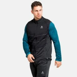 Nouveau 🎉 Odlo Vest Run Easy S-Thermic - Veste sans manches homme 🎉 -Odlo shop odlo vest run easy s thermic veste sans manches homme black 2