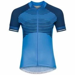 Meilleure vente 🔔 Odlo Zeroweight Ceramicool - Maillot vélo femme ⌛ -Odlo shop odlo zeroweight ceramicool maillot velo femme amparo blue diving navy