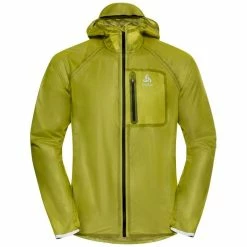 Promo 🛒 Odlo Zeroweight Dual Dry - Veste imperméable homme 🔔 -Odlo shop odlo zeroweight dual dry veste impermeable homme citronelle