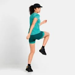 Grosses soldes ✔️ Odlo Zeroweight Engineered Chill-Tec - T-shirt femme 🎁 -Odlo shop odlo zeroweight engineered chill tec t shirt femme siesta melange 3