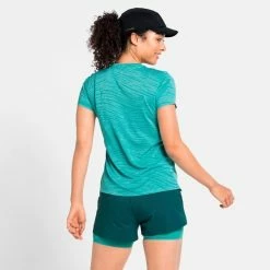 Grosses soldes ✔️ Odlo Zeroweight Engineered Chill-Tec - T-shirt femme 🎁 -Odlo shop odlo zeroweight engineered chill tec t shirt femme siesta melange 4