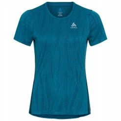 Meilleure affaire 😉 Odlo Zeroweight Engineered - T-shirt femme 🔔 -Odlo shop odlo zeroweight engineered t shirt femme blue wing teal melange