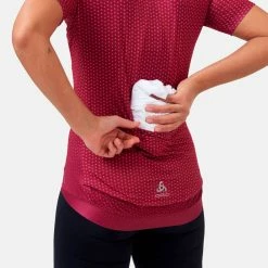 Meilleur prix 🔥 Odlo Zeroweight - Maillot vélo femme 🔔 -Odlo shop odlo zeroweight maillot velo femme raspberry fudge paradise pink 2