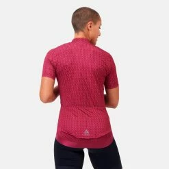 Meilleur prix 🔥 Odlo Zeroweight - Maillot vélo femme 🔔 -Odlo shop odlo zeroweight maillot velo femme raspberry fudge paradise pink 4