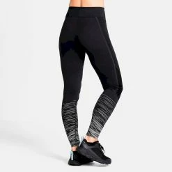 Budget 💯 Odlo Zeroweight Warm Reflective - Collant running femme 🔔 -Odlo shop odlo zeroweight warm reflective collant running femme black 3