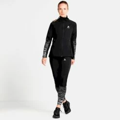Budget 💯 Odlo Zeroweight Warm Reflective - Collant running femme 🔔 -Odlo shop odlo zeroweight warm reflective collant running femme black 4